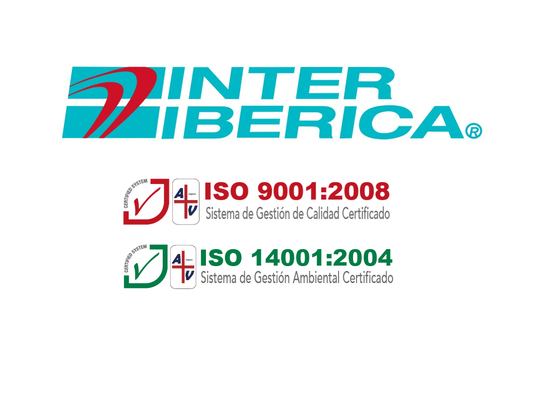 Inter Ibérica, empresa certificada en las normas ISO 9001:2008 e ISO 14001:2004